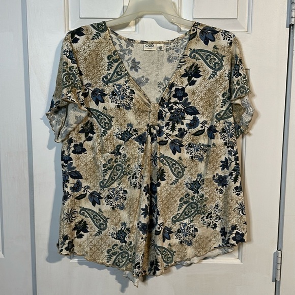 Cato Patterned Top size 26/28w - Picture 1 of 4